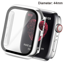Case Compatible with Apple Watch Series 5/4 / Tempered Glass Protective