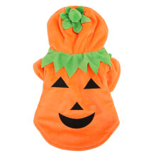 Halloween Pumpkin Dog Costume Warm Medium Large Breed