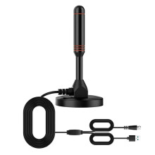 Tv Antenna Compatible with Smart Tv Indoor, Crystal Clear Picture Magnetic Base Full Hd Channels Reception, Supports 4K 1080P Compatible wit