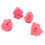 4 Pcs Christmas Biscuits Cutters Set Christmas Tree Snowman Gingerbread Egg Stamper Spring Loaded Handle Cutter 1