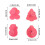 4 Pcs Christmas Biscuits Cutters Set Christmas Tree Snowman Gingerbread Egg Stamper Spring Loaded Handle Cutter 2