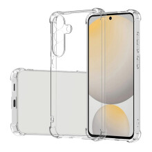 Capa protetora transparente para celular Samsung A14 com airbag e proteção anti-queda.