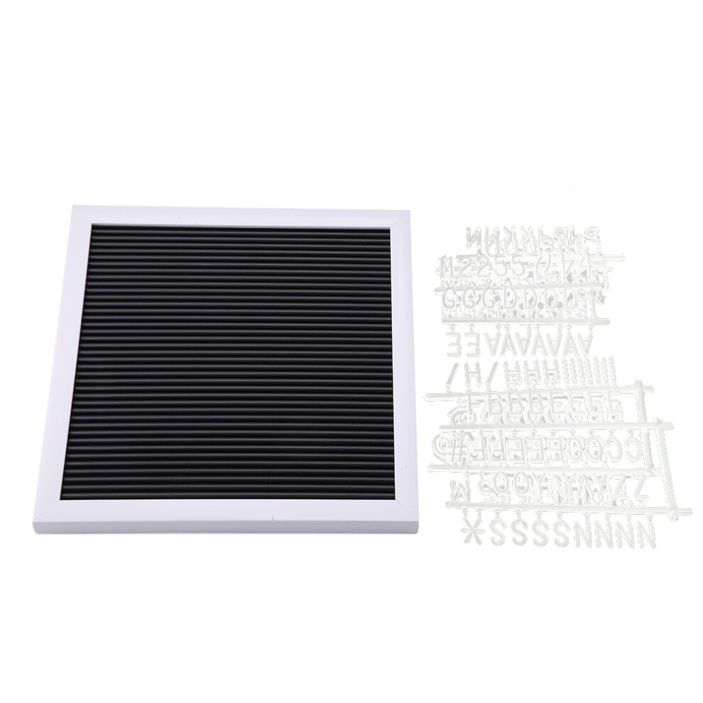 Message Plastic Letter Board Sign Changeable Letters Numbers Room Decor ( Frame) Black 3564946446515