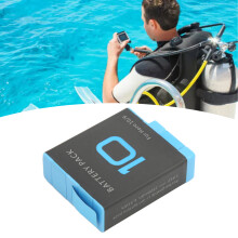 GoPro Hero 9 10 uppladdningsbart batteri, långvarigt högkapacitetsersättningsbatteri kompatibelt med Hero 9 Black, lämpligt för sportkameror
