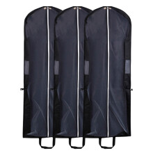 stk. brudekjolepose - 150*58*12 cm - sort, forlænget og forstørret brudekjolepose, opbevaringspose