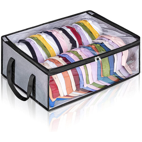 Hat Storage Compatible with Multi-functional Storage, Baseball Caps Organizer With Sturdy Handles And Visible Window, Foldable Design And Hi