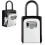 High Security Key Lock Box, 4 Digit Resettable Code Storage Compatible with Multiple Keys, Weatherproof Design With Removable Shackle 1