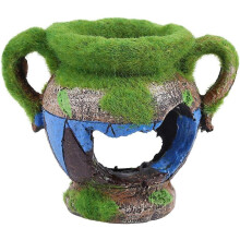 Vattenkonst när den är som bäst, flockande blomkrukor ger autentisk känsla till ditt akvarium, akvariedekoration som står stadigt och funger