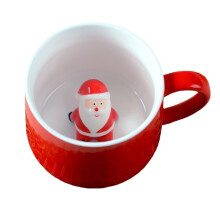 Tazza di Natale, tazza da caffè, latte, colazione, pupazzo di neve, Babbo Natale, cartone animato, tazza in ceramica, animale 3D, tazza rega