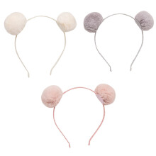 Cute Flurry Design, Soft Style Pompom Ball Headband, Perfect Compatible with Costume, Outfits, Fashionable Festivals, Good Compatible with B