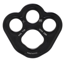 Climbing Gear Rigging Plate, Portable Size Compatible with Compatible withce Distribution And Multiple Anchor Systems, Durable Metal Materia