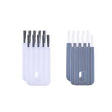 Brosse de finition flexible et arrondie, kit d'outils de nettoyage multifonctions avec mini nettoyeur de poussière, compatible avec le netto