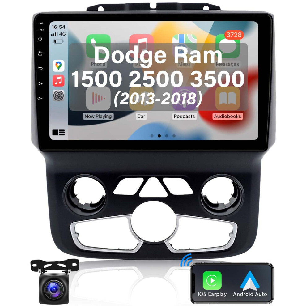 9 Inch Android 13 Car Stereo For Dodge Ram 1500 2500 3500 20132018 With Wireless Carplay, Gps Navigation, Backup Camera 9771547004929