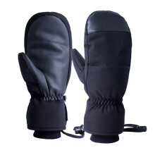 Schwarze Handschuhe, Singleboard-Skihandschuhe, Fünf-Finger-Handschuhe, warm, Touchscreen-fähig, wasserdichte Skihandschuhe