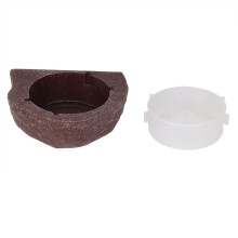Reptile Feeding Solution, Magnetic Feeder Ledge with Transparent Materials Compatible with Elevated, Secure Feeding Experience