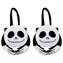 stuks vilten Halloween snoepzakjes, trick-or-treating zakjes, Halloween pompoenzakjes, decoratie rekwisieten