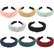 Multipurpose Hair Band, Fashionable Knot Turban Style, No Slip ComCompatible withtable Wide Headbands Compatible with Women, Durable Silky R