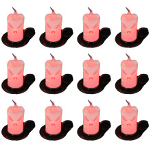 12 Pcs Halloween cup candle Led Light Halloween Flameless Cand