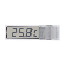 Reloj adhesivo para vehículos, termómetro autoadhesivo con pantalla LCD grande, multifuncional, compatible con el tablero de instrumentos de