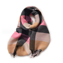 Scarf Compatible with Women Long Plaid Blanket Soft Luxurious Cashmere Feel unisex Compatible with Men and Women Winter Scarf