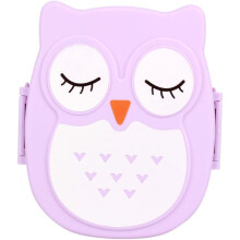 Kids Lunch Box, Sandwich Box Plastic Portable Cartoon Owl Toddler Lunch Box Food Storage Box Kitchen Supplies, Salad Ingredients Bento Box,