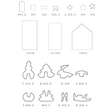 18 Pieces Cookie Cutters Christmas Cookie Molds Set Baking Pan Various Shapes Compatible with Baking Cookies Cakes (Cookie Cutters Compatibl
