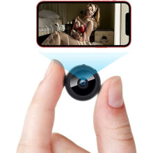 Remote View Night Vision Mini Wireless WiFi Hidden Cameras, 24/7 Surveillance Motion Detection Compatible with Easy to Hide, Pet Monitoring