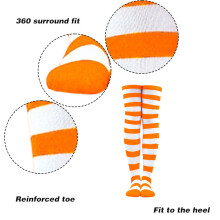 Christmas Stocking Striped Thigh Stocking Children's Stocking Stocking Knee Stocking Halloween Party Stocking