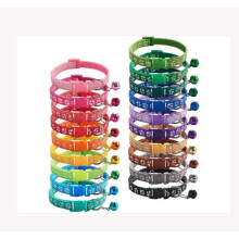 Collare per cani regolabile, collare per animali domestici in nylon traspirante con campanellino compatibile con facile identificazione, fib