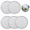Conjunto de 5 Filtros de Malha para Cafeteira Francesa, 10 cm (4 polegadas), em Aço Inoxidável Reutilizável, Compatível com Cafeteiras de 8 1