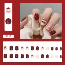 Press on Nails European Fake Nails Press on Nails UV Seal Glossy Full Coverage Fit Nails Artificial False Nails Nails Compatible with Women
