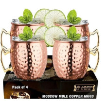 Hrnky Moscow Mule, ručně vyrobené hrnky vhodné pro koktejlové nápoje, zvýrazňují osobní chuť, jsou odolné a lehké, udržují nápoje