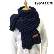 Woolen Scarf Women Autumn and Winter Versatile Dual-use Thickened Warmth Student Girl Shawl