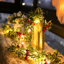 LED Christmas String Lights, Xmas Garland with Lights Indoor Outdoor Holiday Christmas New Year Party Decorations