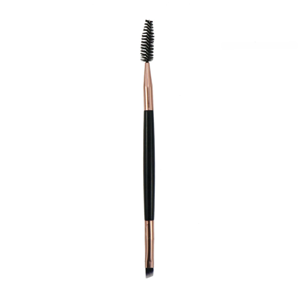 Gold/Pink Eyebrow Brush - Eye Brow Brush Comb Compatible With Eyebrow Color - Angled Eyebrow Brush Beauty Makeup Brush