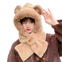 3-in-1 Multi-Functional Hat & Scarf & Gloves Set Cute Animal Plush Hat/Scarf/Gloves Set Winter Warm Plush Hat