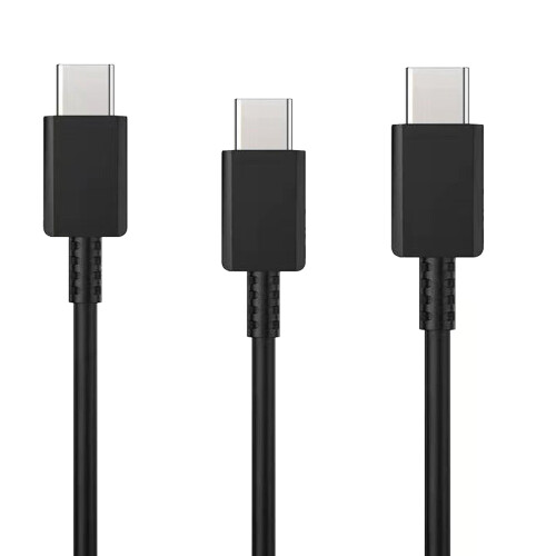 3pcs charging cable-25W dual Type-C black [2 meters]