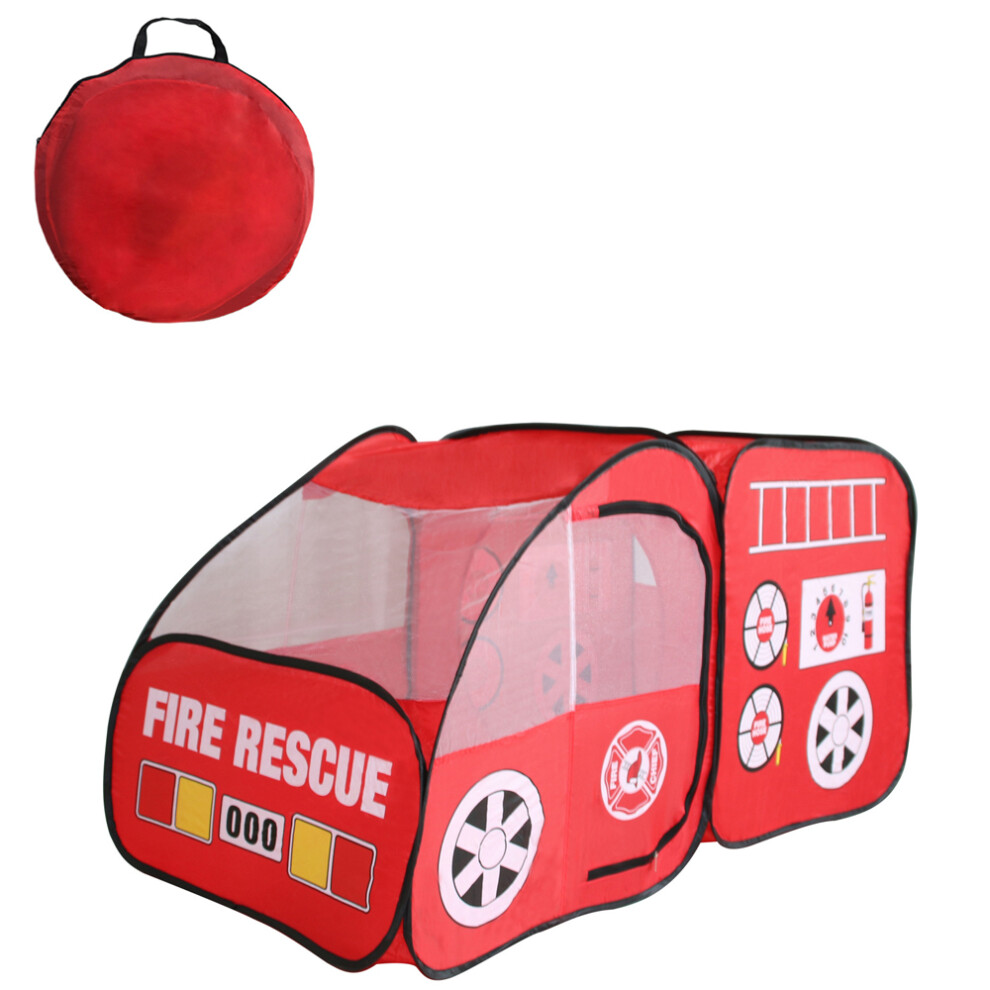 Heroic Fire Truck Play Tent, Efcompatible Withtless Setup With Reincompatible Withced Pvc, Waterproof Floor Ensures Clean Play, Spacious Ver 4261617883448