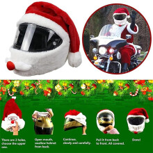 Kryt na motocyklovú prilbu Santa Claus, vonkajší personalizovaný ochranný kryt na motocyklovú prilbu
