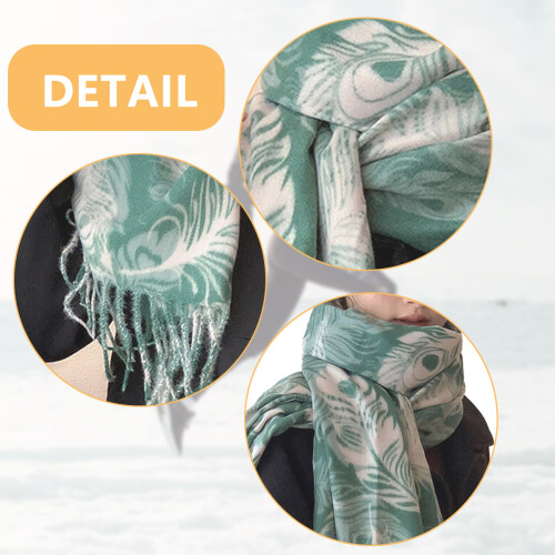 Cachecol compatível com cachecóis xadrez femininos, cachecóis pashmina quentes de inverno. 2
