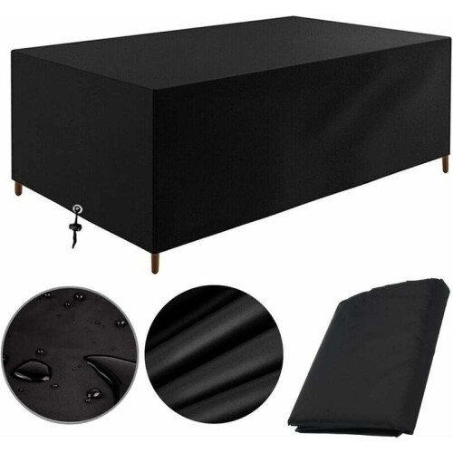 Κάλυμμα επίπλων κήπου 200x100x75cm Προστατευτικό μουσαμά Τραπέζι κήπου Έπιπλ