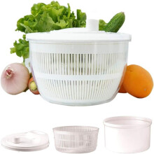 Panier égouttoir grande capacité compatible avec les essoreuses et déshydrateurs à salade pour un nettoyage facile (multifonctionnel)