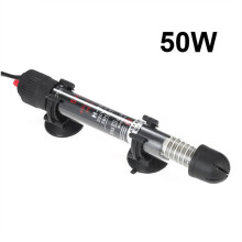 Calentador para acuario de pecera, calentador de acuario de vidrio de cuarzo engrosado compatible con agua salada y agua dulce con sensor de