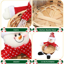Cestino per caramelle natalizie, grazioso cestino porta caramelle natalizie, piatto per caramelle, decorazioni per la tavola di Natale, port
