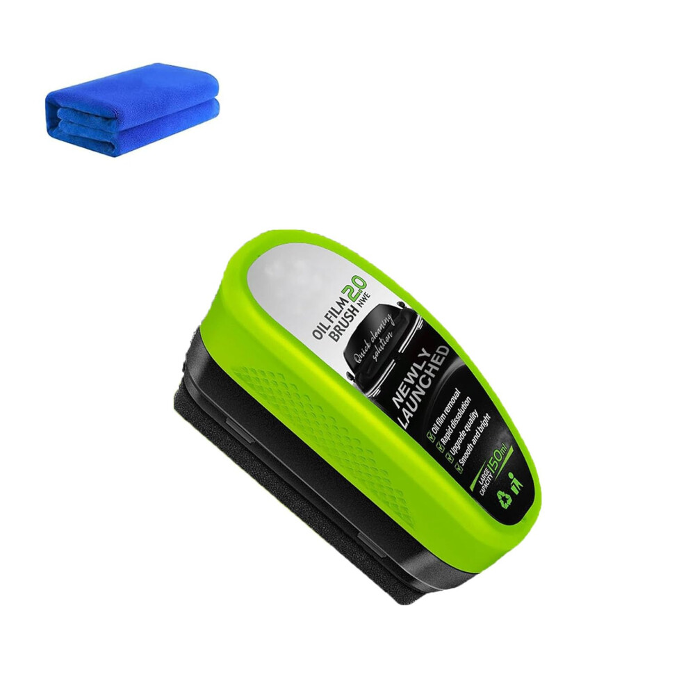 Car Windshield Cleaner With Oil Film Remover, Reusable Brush For Streakâ Glass Finish (1) 9330225487760