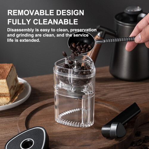 Stück Handkurbel-Kaffeemühle, abnehmbare, tragbare Mühle 2