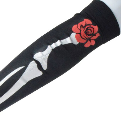 Skeleton Over The Knees Polyester Socks Halloween Skeleton Par 1