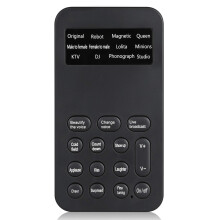 Portable Voice Changer with 12 Modes and 8 Effects, Plug and Play for Live Streaming and Recording