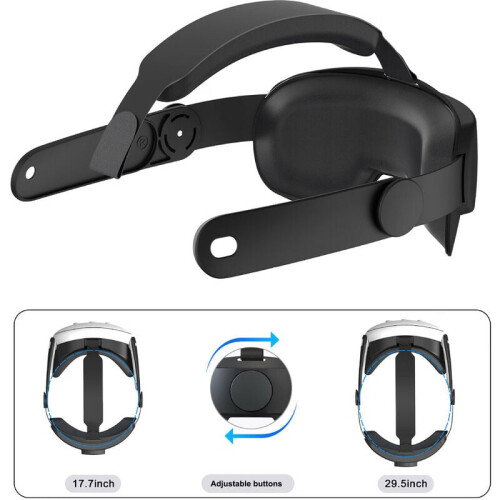 Foldable Head Strap Compatible with Quest 3, ComCompatible witht Head Strap with Balanced Gravity Distribution, Built To Last Compatible wit 2