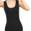 Womens Basic Camisole Thermal Underwear, Thick Lined Tank Top, Black 4